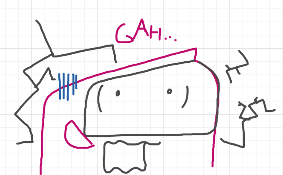 A panel from Running Duos, episode four of the Board Boards object show by Furretwalk/WalkingFurret.